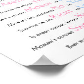 Rustikale Alte Ehefrauen zeigen Babydusche und Ges Poster (Ecke)