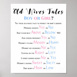 Rustikale Alte Ehefrauen zeigen Babydusche und Ges Poster