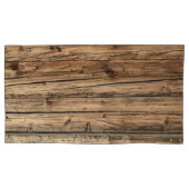 Rustikale alte Eichenholz-Lastwagenbretter Kissenbezug (Vorderseite-Links)