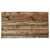 Rustikale alte Eichenholz-Lastwagenbretter Kissenbezug (Vorderseite-Rechts)