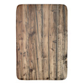Rustikale, alte Eichenholzwagen Badematte (Vorderseite Vertikal)