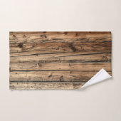 Rustikale, alte Eichenholzwagen Badhandtuch Set (Handtuch)