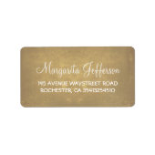 Rustikale Alte Hochzeit Adressaufkleber (Vorne)