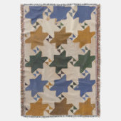 Rustikale alte Mosaikfliesen Rugs Decke (Vorderseite Vertikal)