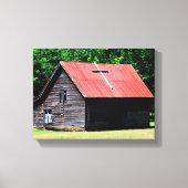 Rustikale alte Scheune Leinwanddruck (Vorderseite)