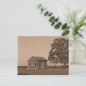Rustikale alte Scheune Postkarte (Stehend Vorderseite)