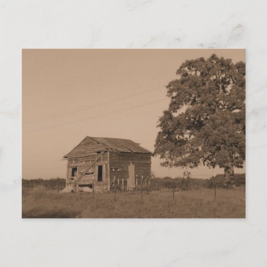 Rustikale alte Scheune Postkarte (Vorderseite)