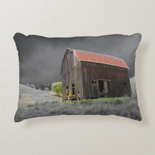 Rustikale alte Scheune Vintage Farmhouse-Fotografi Dekokissen
