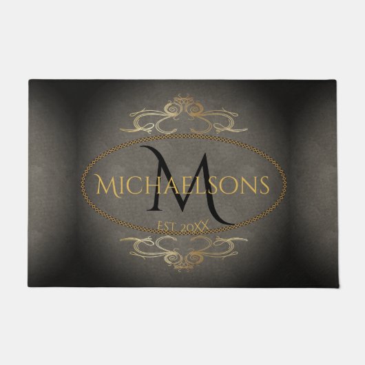 Rustikale alte Welt Elegance Name | Ursprünglich | Fußmatte (Vorderseite)