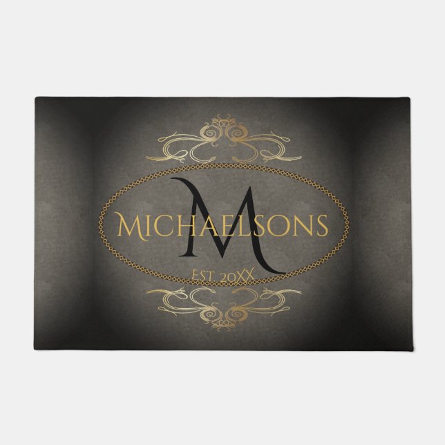 Rustikale alte Welt Elegance Name | Ursprünglich | Fußmatte (Vorderseite)