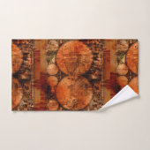 Rustikale Alte Weltkarte Badhandtuch Set (Handtuch)