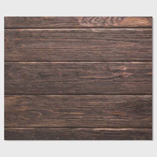 Rustikale, ältere Holzplanks Geschenkpapier (Flach)