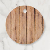 Rustikale Altersversorgung Blumenblüte Danke Party Geschenkanhänger (Rückseite)