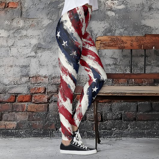 Rustikale Altgläubigkeit, US Flagge Patriotik Leggings