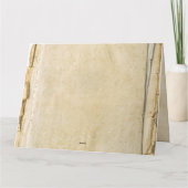 Rustikale Altpapierkarte Save the Date Karte (Rückseite)