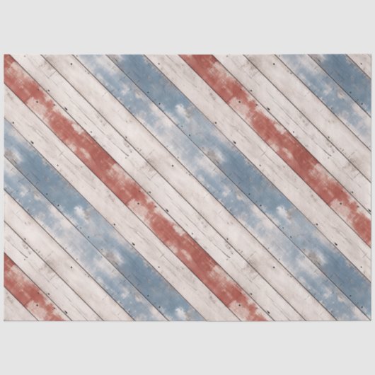 Rustikale Americana-Holzbretter Seidenpapier (Vorderseite)