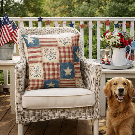 Rustikale Americana-Patchwork-Quilt-Style Kissen
