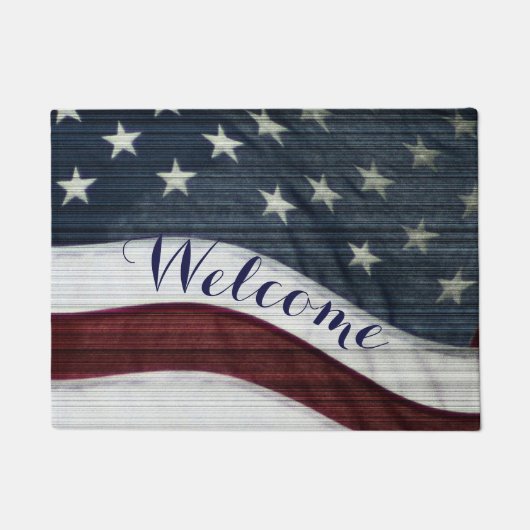 Rustikale Americanatür-Matte Fußmatte (Vorderseite)