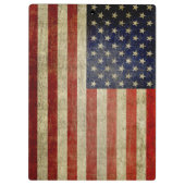 Rustikale amerikanische Flagge Klemmbrett (Rückseite)