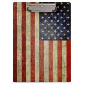 Rustikale amerikanische Flagge Klemmbrett (Vorderseite)