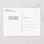 Rustikale amerikanische Flagge Militärpolizei Einladungspostkarte (Rückseite)