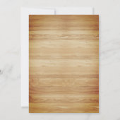  Rustikale amerikanische Flaggen Patriotic 50 Gebu Einladung (Rückseite)