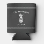 Rustikale Ananas Personalisiert Familienname Dosenkühler (Vorderseite)