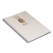 Rustikale Ananas tropisch-hawaiianisch Notizblock (Rechte Seite)