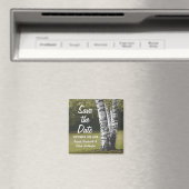 Rustikale Anfänge Bäume Hochzeit speichern das Dat Magnet (In Situ (Geschirrspüler))