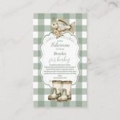 Rustikale Angelbücher für Baby Begleitkarte (Vorderseite)