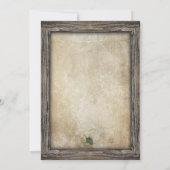 Rustikale Angellounge Bridal Dusche Einladung (Rückseite)