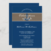 Rustikale Ankerfeier des Fotos Einladung (Vorne/Hinten)