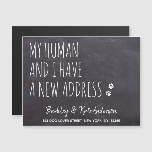 Rustikale Ankündigung über den Umzug von neuen Adr (Vorne/Hinten)