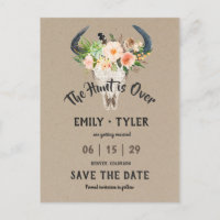 Rustikale Antelope Hunt ist Save the Date vorbei