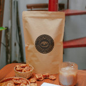 Rustikale Anthrazit Bäckerei Backwaren Brot Sticke Runder Aufkleber