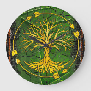 Rustikale Antike Antike Renaissance Kuppel 2 Große Wanduhr