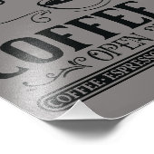 Rustikale antike Bar aus Schwarz und Grau Fotodruck (Ecke)