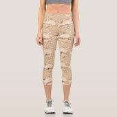 Rustikale antike Musikszene Capri Leggings (Vorderseite)