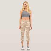 Rustikale antike Musikszene Capri Leggings (Vorderseite)