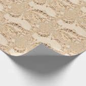 Rustikale antike Musikszene Geschenkpapier (Ecke)