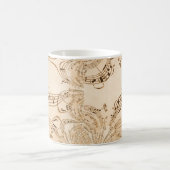 Rustikale antike Musikszene Kaffeetasse (Mittel)