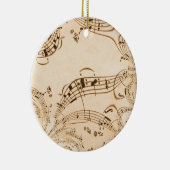 Rustikale antike Musikszene Keramik Ornament (Rechts)