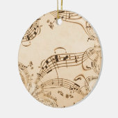 Rustikale antike Musikszene Keramik Ornament (Links)