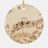 Rustikale antike Musikszene Keramik Ornament (Hinten)