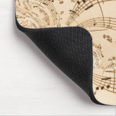 Rustikale antike Musikszene Mousepad (Ecke)