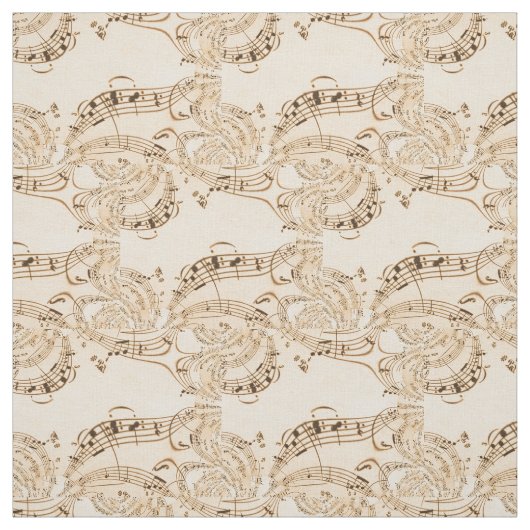 Rustikale antike Musikszene Stoff (Muster)