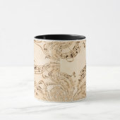 Rustikale antike Musikszene Tasse (Zentrum)