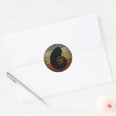 RUSTIKALE ANTIKE NAUTILUS RUNDER AUFKLEBER (Umschlag)