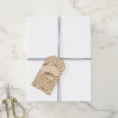 Rustikale antike Noten Geschenkanhänger (Mit Garn)