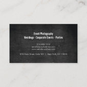 Rustikale Antler auf Schwarzwaldfotografen, Handwe Visitenkarte (Rückseite)